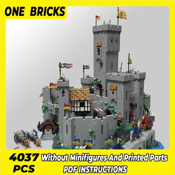 Moc אבני הבניין אריה אביר של הטירה הרחבת מודל טכני לבנים DIY הרכבה, בניית צעצועים לילדים מתנות חג