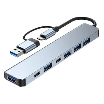 Multiport רכזת USB 3.0 Multi-USB מפצל 4 USB C נמל 3.0 2.0 יציאות עבור מחשב נייד מחשב האב.