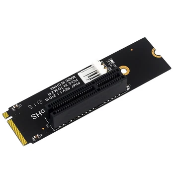 NGFF מ. 2 PCI-E 4X כונן קשיח ממיר הקורא תואם X1 X4 X8 X16 PCI-e כרטיס מתאם ממשק