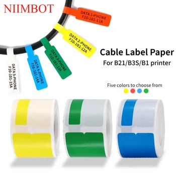 NiiMBOT תווית נייר B21/B1/B203/B3S מדפסת תרמית המדבקה עמיד למים, אנטי-שמן מדמיע עמיד ברקוד הדפסת נייר
