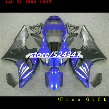 Nn-Custom 100% מתאים מפעל fairings הערכה לשנת 1998 1999 YZF R1 98 99 YZFR1 שחור כחול מוצרים נלווים הגוף fairing קיטים של ימאהה