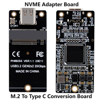 NVME המרה לוח ASM2364 מתאם לוח מ. 2 סוג ג ' רום לוח USB3.2 Gen2x2 2000MB/s SSD 2230/42/60/80 Dropship