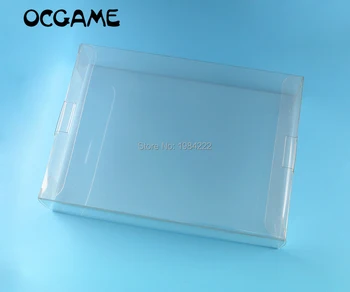 OCGAME עבור נינטנדו משחק קופסאות ברור שקוף עבור SNES, N64 המשחק תיבת מגן מקרה CIB משחקים פלסטיק מגן לחיות מחמד 2pcs/lot