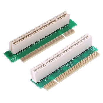 PCI זכר ונקבה 32Bit 90 מעלות זווית ישרה קמה הרחבה כרטיס מתאם