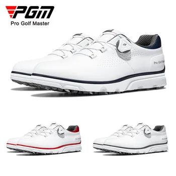PGM גברים נעלי גולף ידית שרוכי נעליים אנטי-צד להחליק עמיד למים נעלי ספורט לגברים נעלי ספורט XZ277