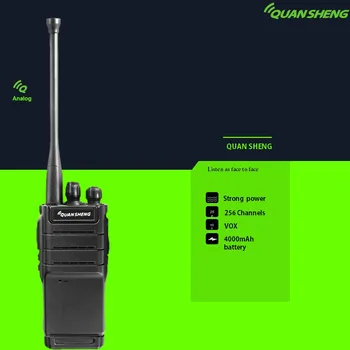 Quansheng מקצועי UHF Band רדיו מכשיר קשר נייד תחנת הרדיו שני רדיו דרך TG--T8 אינטרקום נייד 10W כף יד