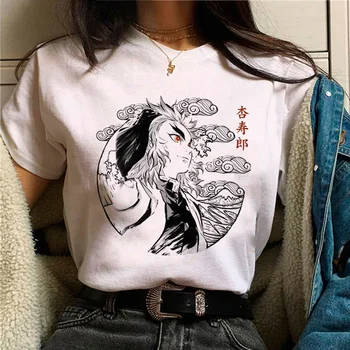 Rengoku העליון נשים מעצב חולצה נשית 2000 אופנת רחוב קומיקס בגדים