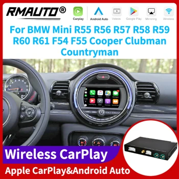 RMAUTO אלחוטית Apple CarPlay אנדרואיד אוטומטי NBT CIC EVO מיני R55 R56 R57 R58 R59 R60 R61 F54 F55 קופר Clubman ארצו