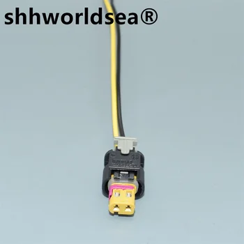 shhworldsea 2 סיכת דלק מזרק מחבר Wirng לרתום כבל צמה עבור גולף ג ' טה A4 A6 A7 4F0973702A 4F0 973 702 לי
