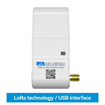 SX1262 לורה מודול 230MHz ממשק USB E22-230T22U 22dBm לטבול מודול אלחוטי עם אנטנה ארוכה מרחק 5 ק 