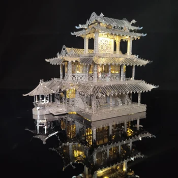 Tianyinge תיאטרון 3D תלת ממדי מתכת בניית פאזל DIY עבודת יד פאזל המורכב דגם צעצוע