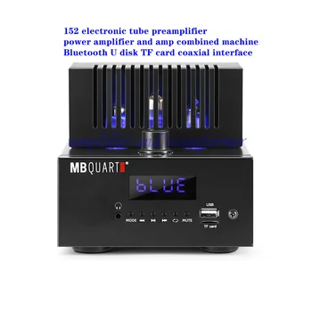 Tube preamplifier, כוח מגבר וגם מגבר אוזניות משולב המכונה, Bluetooth U דיסק כרטיס TF קואקסיאליים ממשק