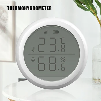 Tuya ZigBee טמפרטורה ולחות גלאי אלחוטי חכם מדחום טמפרטורה מרובות מצבים עבור משרד ביתי