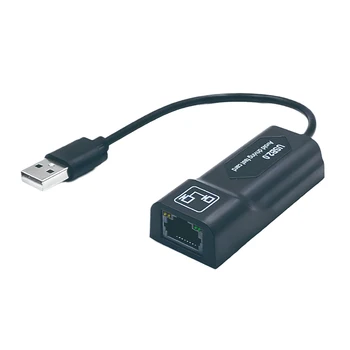 USB 2.0 Wired USB ל-Rj45 Lan מתאם Ethernet כרטיס רשת 10/100Mbps עבור Macbook Windows 10 מחשב נייד