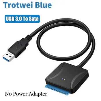 USB 3.0 ל-Sata במתאם ממיר כבלים 2.5/דיסק קשיח חיצוני 3.5 אינץ ' כונן קשיח של עד 5Gbps במהירות גבוהה SATA במתאם כבלים