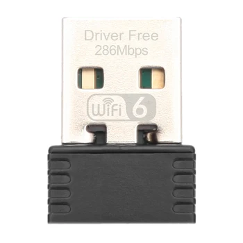 WIFI6 WIFI USB כרטיס רשת 286.8 Mbps 2.4 GHz USB Dongle מתאם Wi-Fi 802.11 b/g/n/ax עבור PC/המחשב הנייד/שולחן עבודה