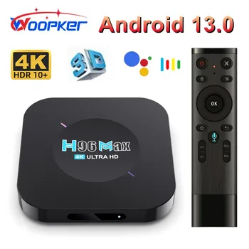 Woopker אנדרואיד 11 הטלוויזיה box H96 מקס M5 2GB 16GB 4K חכם TVbox 2.4 G Wifi 3D Media Player 1GB 8GB Google Voice Control Set Top Box