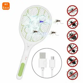 Xioami חשמלי נגד יתושים הרוצח אלחוטי נטענת לעוף יתושים זבובים חרקים מחבט זבובים נגד יתושים זבובים אביזרים