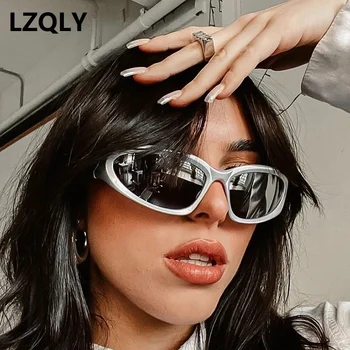 Y2k חדש פאנק ספורט משקפי שמש נשים גברים יוקרה מעצב מותג משקפי שמש אופנה וינטג ' גוונים של נשים UV400 משקפי גוגל