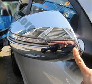 אביזרי רכב ABS כרום במראה האחורית קישוט /מראה אחורית כיסוי לקצץ קיה Sportager 2011-2017