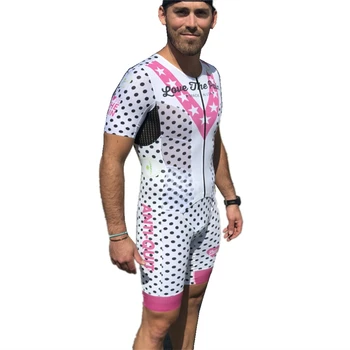 אוהבת את הכאב חליפת טריאתלון מוג 'ו האופניים סרבל גברים רכיבה על אופניים ג' רזי קבע Skinsuits Pro צוות בגדים Roupa Maillot Ciclismo גבר