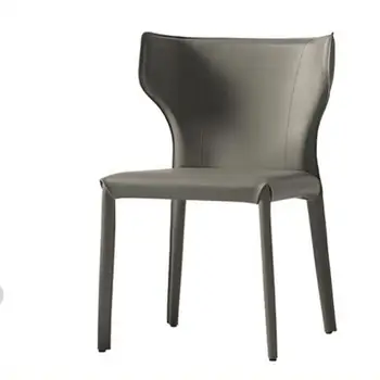 אוכף עור הכיסא אור יוקרה אוכף כסא ספר כסא לופט תעשייתי בסגנון מסעדת מלון מעצבים סקנדינבים האוכל הכיסא