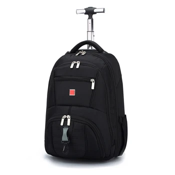 אולר שוויצרי מזוודה טרולי תיק כתף 18 אינץ ' התיק עגלה דו-שימושי תיק נסיעות תיק אופנה המזוודות נשים גברים