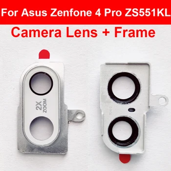 אחורי עדשת זכוכית לכסות על ASUS Zenfone 4 Pro ZS551KL Z01GD Z01GS הראשי בחזרה מצלמה עדשת זכוכית עם מדבקה חלקים