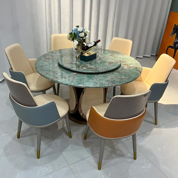 איטלקי אור יוקרה סביב שולחן כיסא מסעדה חדשה פשוטה, באיכות גבוהה עיצוב רהיטים שילוב