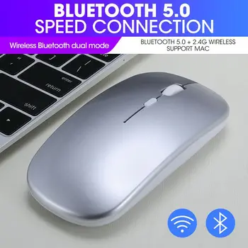 איכות גבוהה-במלאי נטענת אלחוטית עכבר Bluetooth USB מנותק שקט עכבר מחשב זמן סיבולת