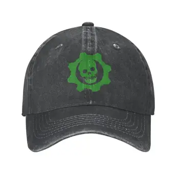 אישית כותנה ירוק גולגולת של שלד, כובע היפ הופ גברים נשים מתכוונן אבא כובע קיץ