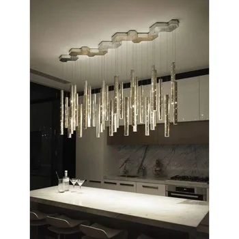 אמנות LED נברשת תליון מנורה, תאורת תקרה בחדר האוכל המודרני נורדי combinable בית חיים בר קישוט