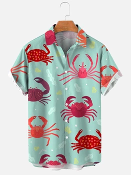 אנשים של קיץ בציר Y2k מקסימום בגדים 2023 הדפסת 3D הוואי שרוול קצר אנימה גברית חולצת דפוס פרחוני חולצות Dazn אופנה