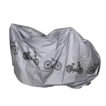 אפור מוטו אופניים אופנוע מכסה אבק עמיד למים חיצוני מקורה גשם כיסוי מגן המעיל על אופניים קטנוע