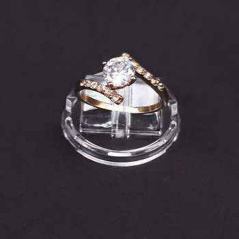 אקריליק הטבעת דוכן תצוגת תכשיטים ראווה הטבעת ארגונית מחזיק תכשיטים עומדת במקרים צילום אביזרים