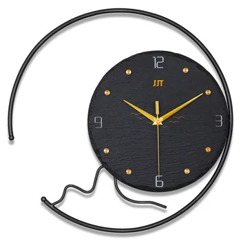 בבית סלון קישוט שעון מודרני מינימליסטי שעון יצירתי אישיות האמנות הנורדית אופנה שעון קיר עגול