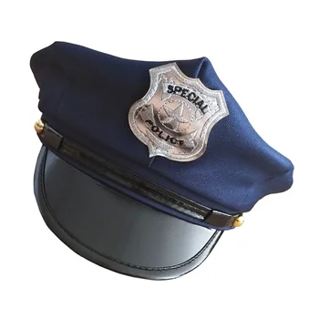 ביצועים כובע מסיבה התג משטרה כובע כובעים יוקרתיים קצין הפעוט אביזרים אופנתיים ליל כל הקדושים