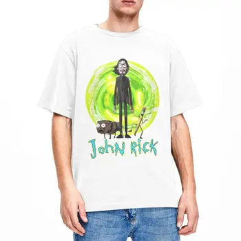ג ' ון וויק חולצות מוצרים גברים נשים כותנה טהורה מדהים Crewneck סרט אימה Tees שרוול קצר בגדים בתוספת גודל