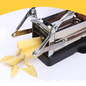 גאדג 'טים למטבח חדש נירוסטה תפוחי אדמה מכונת חיתוך הצ' יפס קאטר החלקה תפוחי אדמה מבצעה לשימוש ביתי המסוק מלפפון