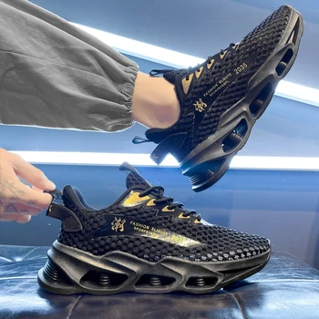 גברים באיכות גבוהה נעלי ספורט 2023 אביב סתיו מעצב מותג רשת לנשימה נעלי הליכה זכר מזדמן יוקרה אור נעלי ספורט