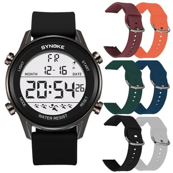 גברים שעוני ספורט 5BAR עמיד למים SYNOKE דיגיטלי שעון אופנה שעון יד Relogio Masculino