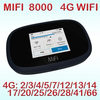 גלובל 4G LTE אלחוטית פתוחה MiFi 8000 4G LTE נייד נקודה חמה נתב עם חריץ לכרטיס SIM WiFi נייד סוללה 4400mah