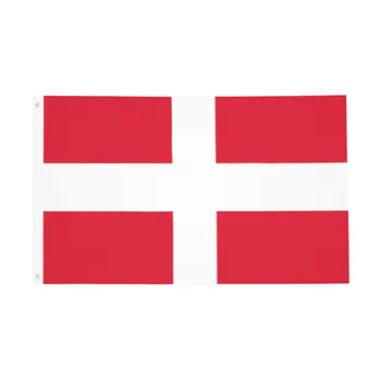 דנית דגל דגל חיצוני באנר כל מזג אוויר קישוט דו צדדית 2x3 3x5 4x6 5x8 רגל דגלים