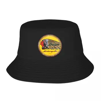 האביב הכובעים רטרו הודי הודי אופנועים סימן אביזרים דלי כובע אופנתי יוניסקס שמש כובעים בוב קל לדוג כובעים