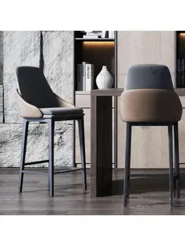 האמריקאי יוקרה מעץ מלא בר כיסא חדש הביתה דלפק קבלה גבוהים צואה הנורדית המודרנית בר הכיסא Ktv כיסא גבוה
