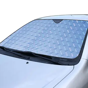 המכונית שמשיה השמשה אקורדיון מקפלים מסוגל לכסות את השמשה הקדמית שמשיה 5-שכבת הגנת UV ססגוניות השמש המגן מגן על הרכב