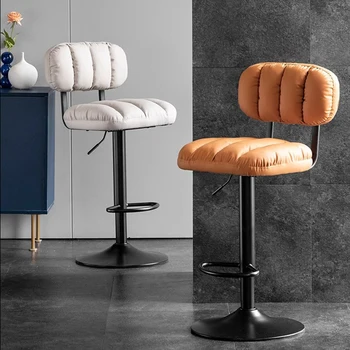 המשרד המסתובב מניקור בר כסא דלפק גבוה האוכל ארגונומי נורדי המטבח כסאות בר מעצב מודרנית Sillas רהיטים XY50BC