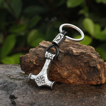 הנורדית פגאני תכשיטים האל ת ' ור הפטיש מיולניר נירוסטה ויקינג מפתח שרשרת.