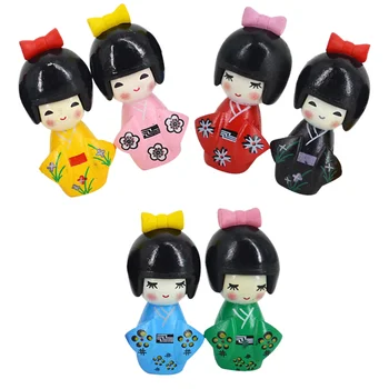 הקימונו קישוטים PVC צעצוע יפני ילדים מקסים צעצועים ביתיים מלאכת יד מסורתית צעצוע מיני פסלונים.