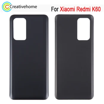 זכוכית כיסוי אחורי עבור Xiaomi Redmi K60 סוללת הטלפון בחזרה לכסות חלק חלופי